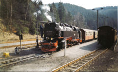 
'7231' at Eisfelder Talmuhle, Harz Railway, April 1993
